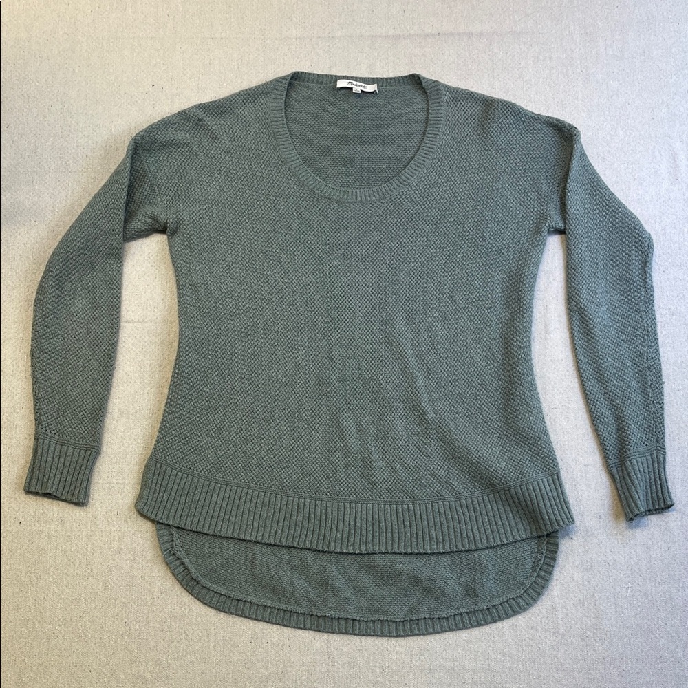Madewell Scoop Neck Lightweight Sweater in Sage